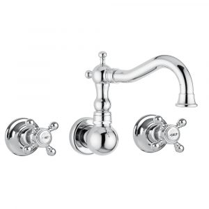 Concealed basin mixer