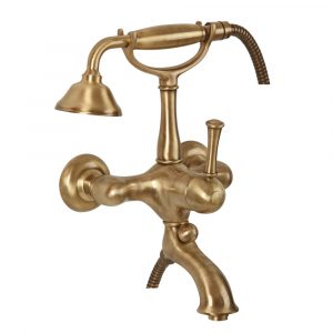 Gruppo vasca esterno con flessibile cm 150 e doccia duplex
