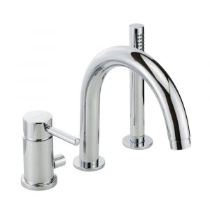 Bathtube set with diverter with pull-out shower