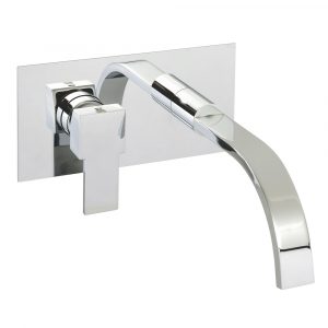 Concealed basin mixer