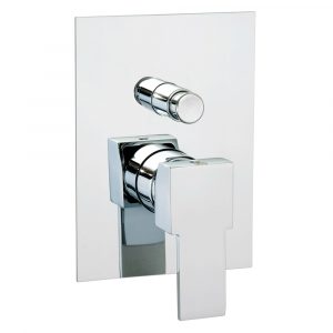 Built-in shower mixer with diverter