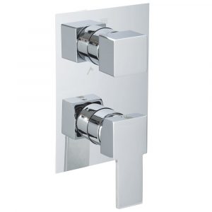 Built-in 5-way shower mixer with diverter