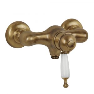 Exposed shower mixer, thermostatic