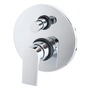 Built-in 2-way shower mixer with diverter