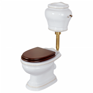 WC low level cistern with lever, Milady