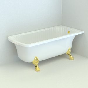 Olivia Angolare. Bathtub, 2 legs «Leone»