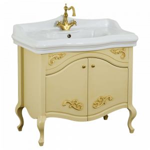 Base per lavabo, lavabo consolle per mobile, L90 cm, Impero