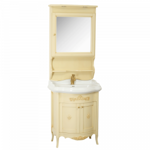 Washbasin furniture, mirror with door, washbasin, Bella