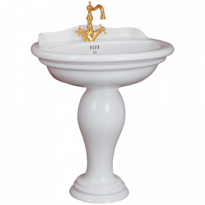 Washbasin 77 on pedestal, Milady