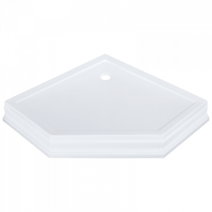 Pentagonal shower tray