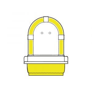 Раковина напольная с пристенной панелью, Olivia