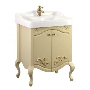 Base per lavabo, lavabo consolle per mobile, L60 cm, Impero