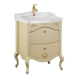 Base per lavabo, lavabo consolle per mobile, L60 cm, Impero