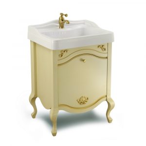 Base per lavabo, lavabo consolle per mobile, L60 cm, Impero