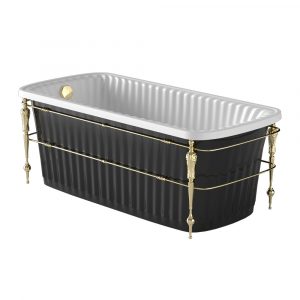 Olivia Console. Vasca da bagno nero