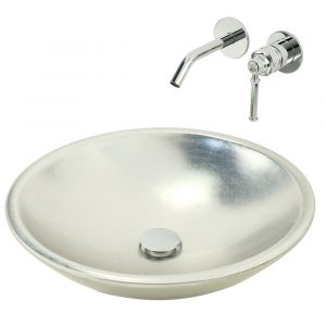 Inset basin, silver/silver, ARENA