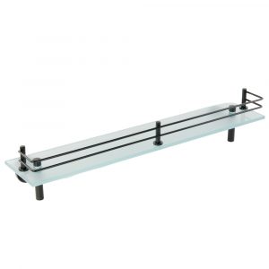 FORTIS, Shelf, L58 см, frosted glass/matt black