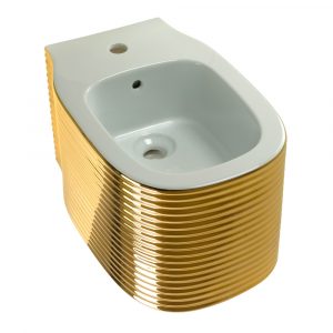 MARE Bidet sospeso, ceramica, oro