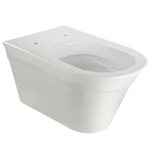 MONACO WC sospeso, ceramica bianca