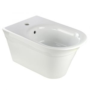 MONACO  Bidet sospeso, ceramica bianca