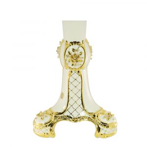 EMOZIONI Column H76 cm. d/countertops 26550, ceramic, color white, decor gold, Crystal