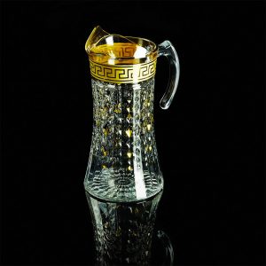 IMPERIA Jug 1.5 l. H 27cm, crystal/decor gold 24K