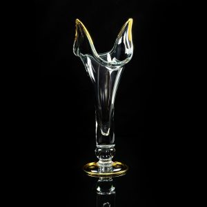 DECOR Vase H50cm, crystal/decor 24K gold