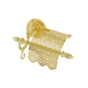 Porta carta con coperchio, oro