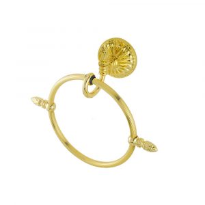 Anello a parete rotondo, oro