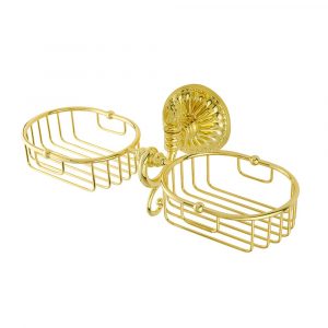 Griglia-cestino doppia parete, oro
